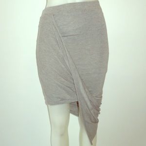 Tobi Nina Knit Asymmetrical Skirt